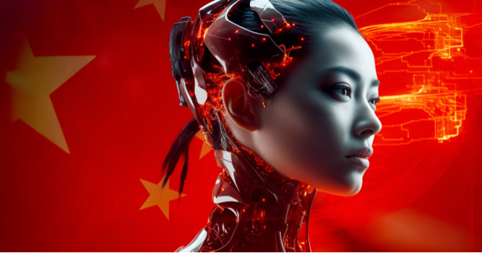 Minh họa robot hình người tích hợp AI của Trung Quốc. Ảnh: CryptoSlate